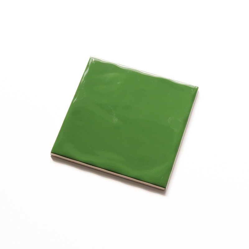부엌 백스플래쉬 거친 표면 진한 녹색 150x150mm 세라믹 벽 도와